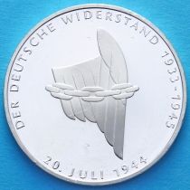 ФРГ 10 марок 1994 год. А. Покушение. Серебро.