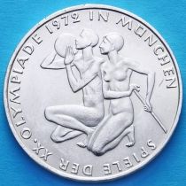 ФРГ 10 марок 1972 год. Олимпиада в Мюнхене. D. Серебро