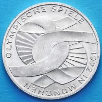 ФРГ 10 марок 1972 год. Олимпиада, узел. D. Серебро