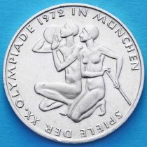 ФРГ 10 марок 1972 год. Олимпиада в Мюнхене. G. Серебро