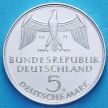 ФРГ 5 марок 1971 год. Объединение Германии. Серебро