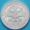 Монета ФРГ 5 марок 1967 год. Братья Гумбольдты. Серебро.