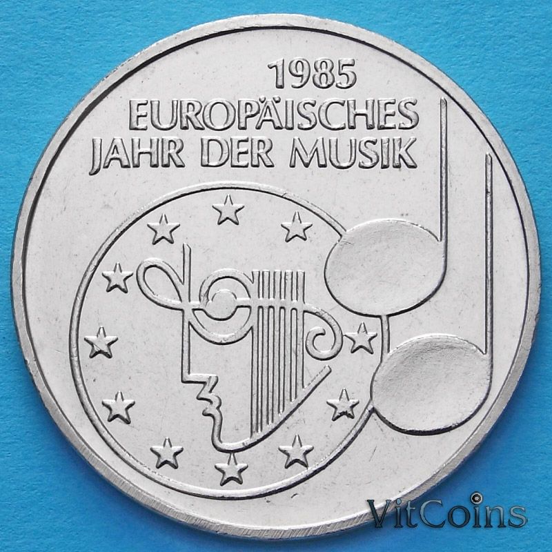ФРГ 5 марок 1985 год. Европейский год музыки.