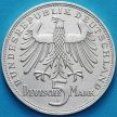 Монета ФРГ 5 марок 1955 год. Фридрих Шиллер. Серебро.