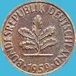 Монета ФРГ 2 пфеннига 1959 год. J