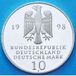 Монета ФРГ 10 марок 1998 год. Фонд Франке. А. Серебро.