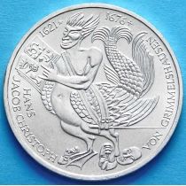 ФРГ 5 марок 1976 год. Ганс Якоб Кристоффель фон Гриммельсгаузен. Серебро.