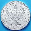 Монета ФРГ 10 марок 1972 год. Олимпиада в Мюнхене. Серебро