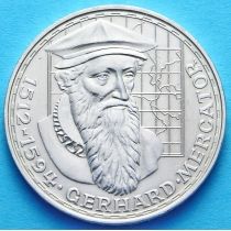 ФРГ 5 марок 1969 год. Герхард Меркатор. Серебро