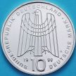 Монета ФРГ 10 марок 1999 год. А. SOS-Kinderdorfer. Серебро. Пруф.