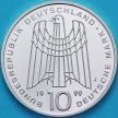 Монета ФРГ 10 марок 1999 год. J. SOS-Kinderdorfer. Серебро.