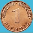 Монета ФРГ 1 пфенниг 1991 год. F.