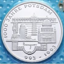 ФРГ 10 марок 1993 год. Потсдам. F. Серебро.