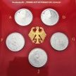 ФРГ набор 5 монет 1999 год. Гёте. Серебро. Пруф.