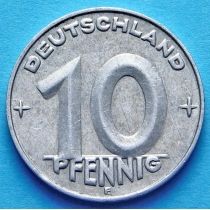 ГДР 10 пфеннигов 1952 год. Е