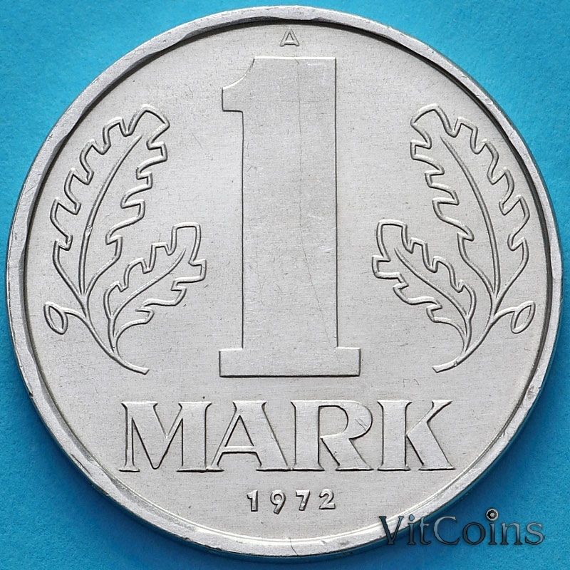 Монета ГДР 1 марка 1972 год. А