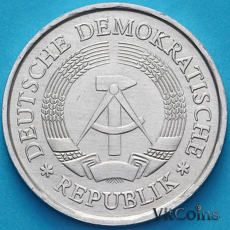 Монета ГДР 1 марка 1972 год. А Монета ГДР 1 марка 1972 год. А