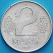Монета ГДР 2 марки 1982 год. А. XF