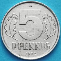 ГДР 5 пфеннигов 1972 год.