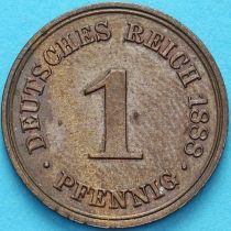 Германия 1 пфенниг 1888 год. А