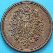 Монета Германия 1 пфенниг 1888 год. А