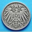 Монета Германии 5 пфеннигов 1894-1914 год. А
