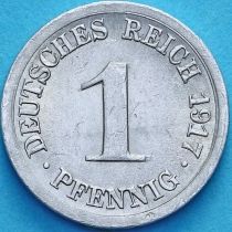 Германия 1 пфенниг 1917 год. J