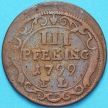 Монета Висмар 3 пфеннига 1799 год.