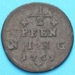 МонетаВюрцбург 1/2 пфеннига 1763 год.