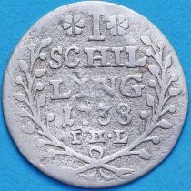 Гамбург 1 шиллинг 1738 год