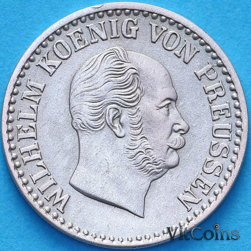 Монета Пруссия 1 грош 1864 год. А