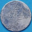 Монета Саксония 1/2 новых гроша (5 пфеннигов) 1844 год