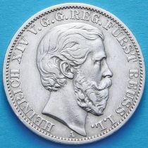 Рейсс-Шлейц, Германия 1 талер 1868 год. Серебро.