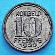 Монета Германии 10 пфеннигов 1920 год. Нотгельд Кобленц.