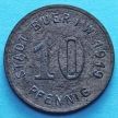 Монета Германии 10 пфеннигов 1919 год. Нотгельд Буер.