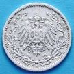 Монета Германии 1/2 марки 1907 г. Серебро А