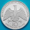 Монета ФРГ 10 марок 1972 год. Олимпиада, узел. J. Серебро