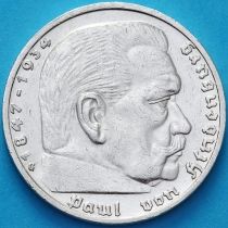Германия 5 рейхсмарок 1938 год. Монетный двор Карлсруэ
