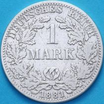 Германия 1 марка 1881 год. А.