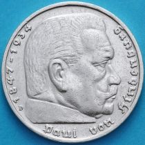 Германия 5 рейхсмарок 1935 год. Серебро. Монетный двор Мюнхен.