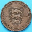 Монета Джерси 1/24 шиллинга 1894 год. Виктория.