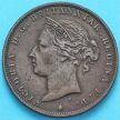 Монета Джерси 1/24 шиллинга 1877 год. Виктория.