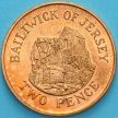 Монета Джерси 2 пенса 1988 год. Музей города Сент-Хелиер.