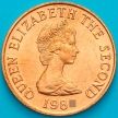 Монета Джерси 1 пенни 1988 год.