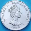 Монета Джерси 2 фунта 1996 год. 70 лет со дня рождения Королевы Елизаветы II