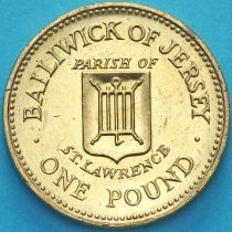 Джерси 1 фунт 1985 год. Сент-Лоуренс Джерси 1 фунт 1985 год. Сент-Лоуренс