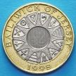 Монета Джерси 2 фунта 1998 год.
