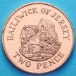 Монета Джерси 2 пенса 2008 год. Музей города Сент-Хелиер.