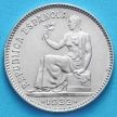 Монета Испании 1 песета 1933 год. Серебро.