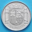 Монета Испании 1 песета 1933 год. Серебро.